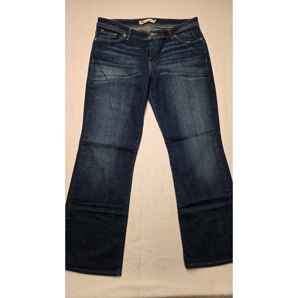 Levis 529 Womens Curvy Bootcut Mid-Rise Stretch Jeans Size 16